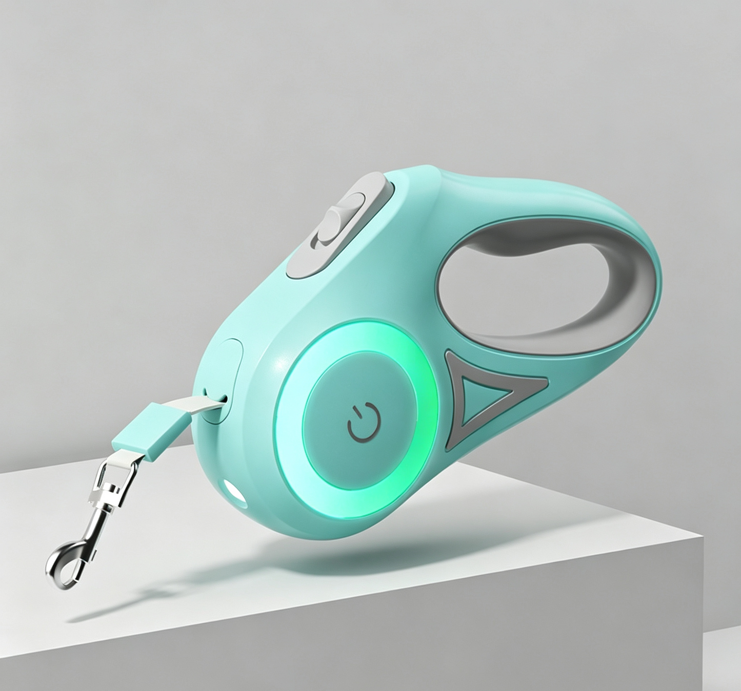 LED Retractable Dog Leash with Flashlight & Glowing Ring | Anti-Pull Automatic Pet Leash