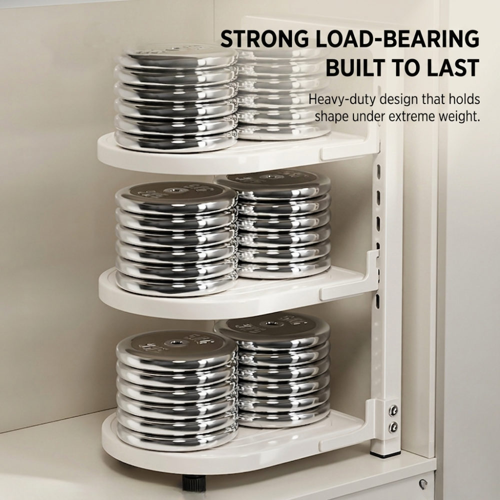 Adjustable Kitchen Pot Organizer Rack – Multi-Tier Countertop & Under Sink Cookware Storage Shelf