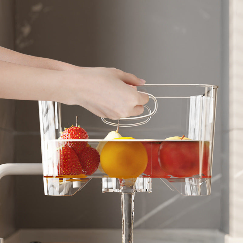 Premium Kitchen Colander Basket – Hanging Drain Bowl for Fruits, Vegetables & Food Preparation