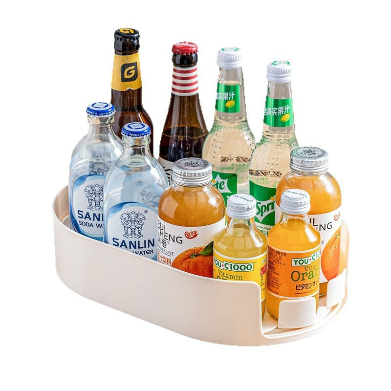 360° Rotating Refrigerator Organizer Turntable – Lazy Susan Storage Tray for Fridge, Kitchen & Pantry