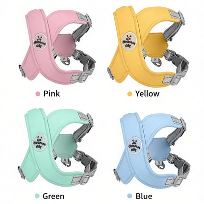 X-Style Dog Harness Leash Set, Escape-Proof Reflective Vest Walking Harness for French Bulldog Shiba Inu, Outdoor Pet Walking Gear